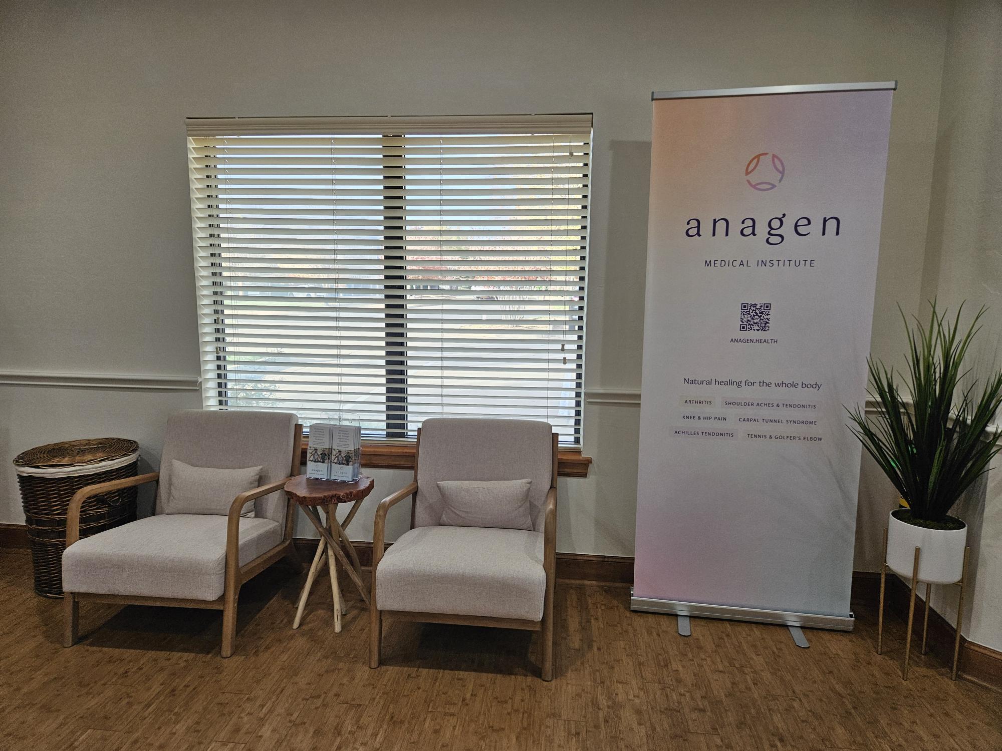 Additional seating area with Anagen information